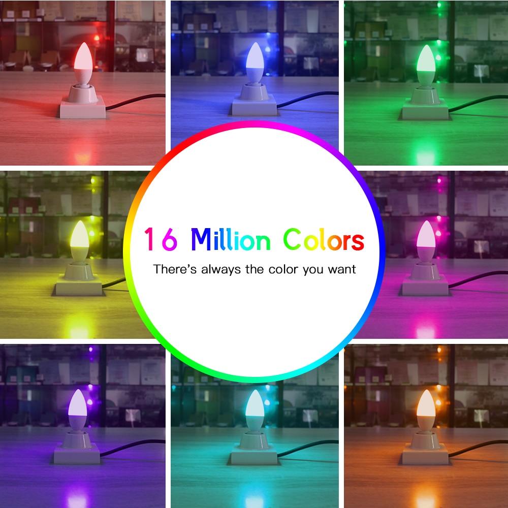 GLEDOPTO ZigBee LED Smart Bulb 4W E12/E14 Dimmable...