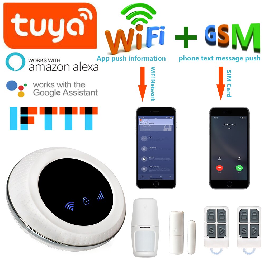 New Tuya Smart Wifi GSM Wireless Smart Home Security...