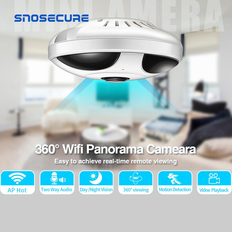 SNOSECURE 360 Degree Two way audio Panoramic 1.3MP...