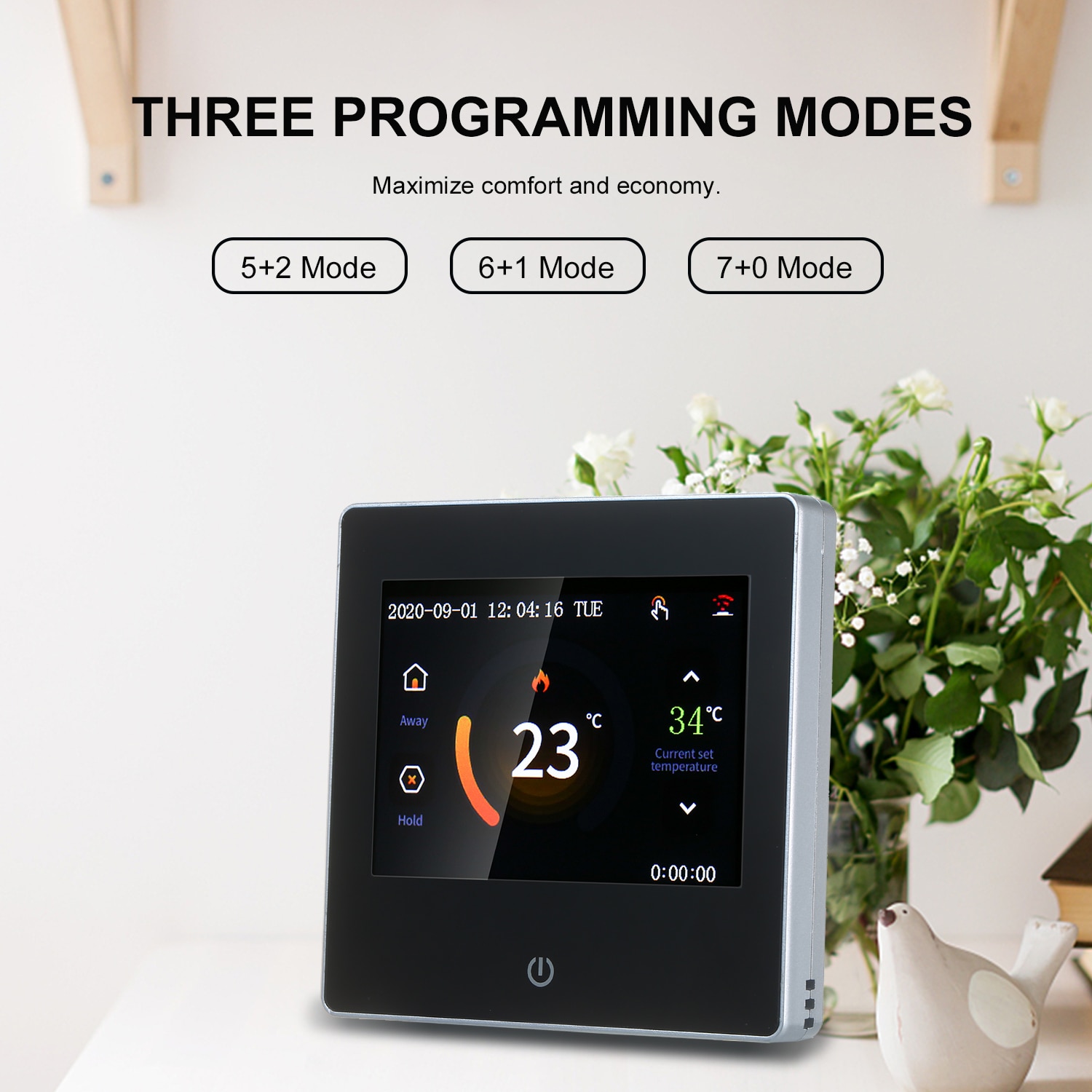 Smart Thermostat LCD Touch-screen Programmable Thermostat...