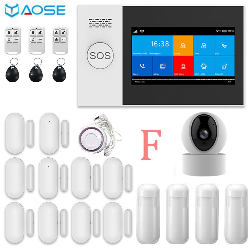 YAOSE PG-107 Wifi GSM Home Security Alarm System App...