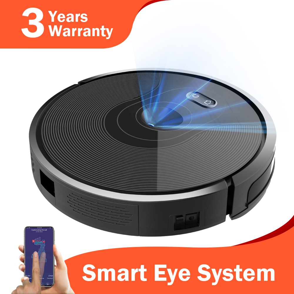 ABIR Robot Vacuum Cleaner X6,Smart Eye System, 6000PA...