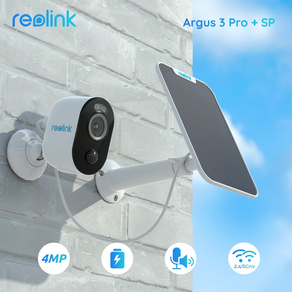 Reolink Argus 3 Pro Battery outdoor Camera 2.4G/5Ghz WiFi Camera...
